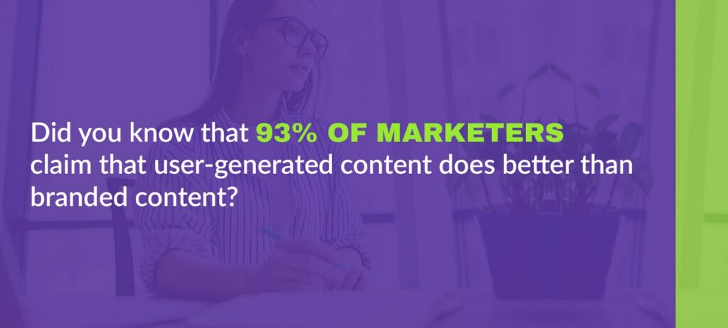 user-generated content does better than branded content